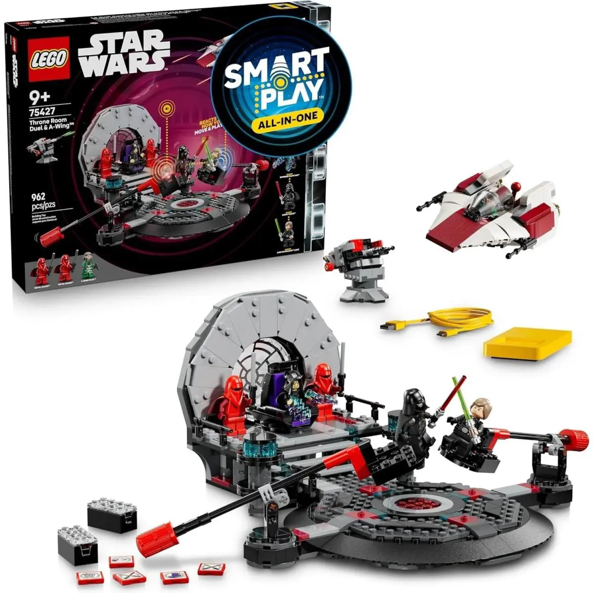 Lego Star Wars Throne Room Duel A-wing 75427 Smart Play Building Toy