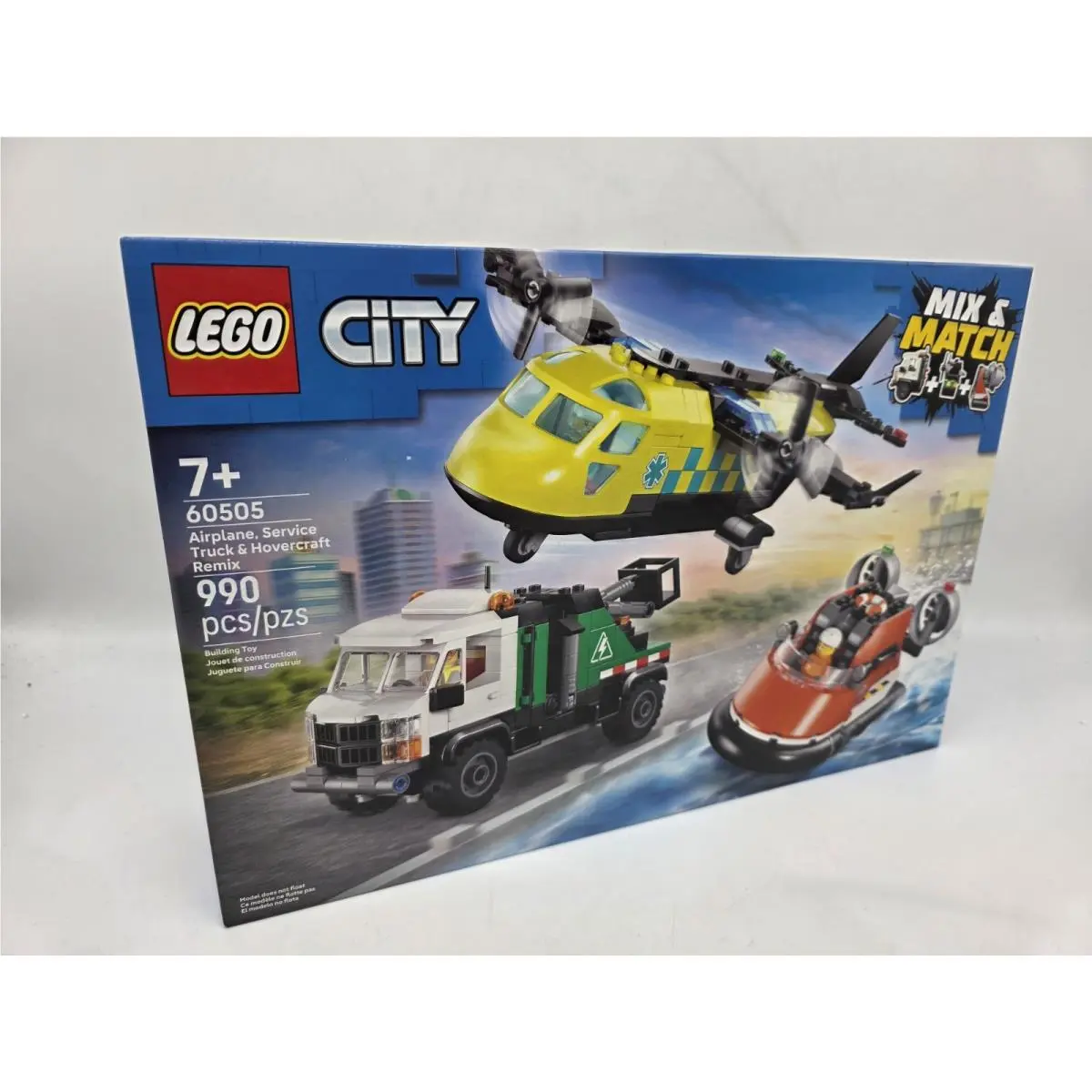 • Lego 60505 • City Mix and Match Remix • Airplane Hovercraft Truck •