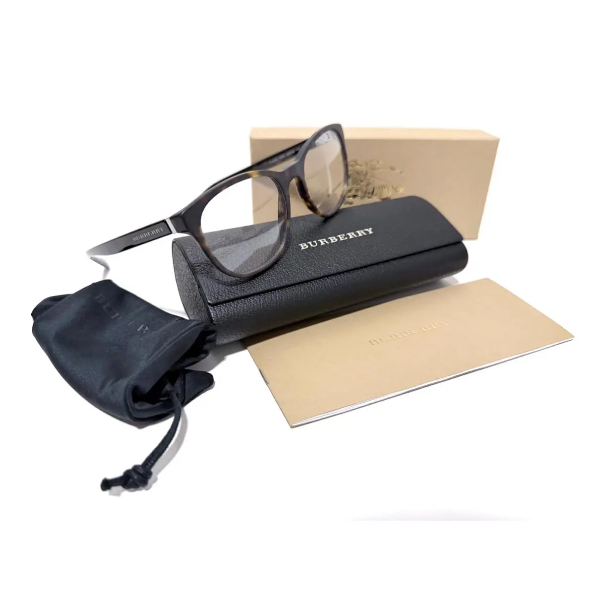 Burberry B2247 3536 Matte Havana Brown RX Eyeglasses 54-19-145 MM Italy W/case