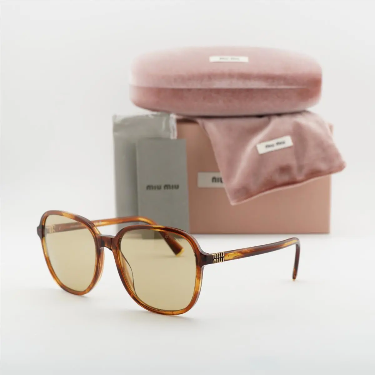 Miu Miu MUB01S 26E10R Havana/yellow 58-18-140 Sunglasses