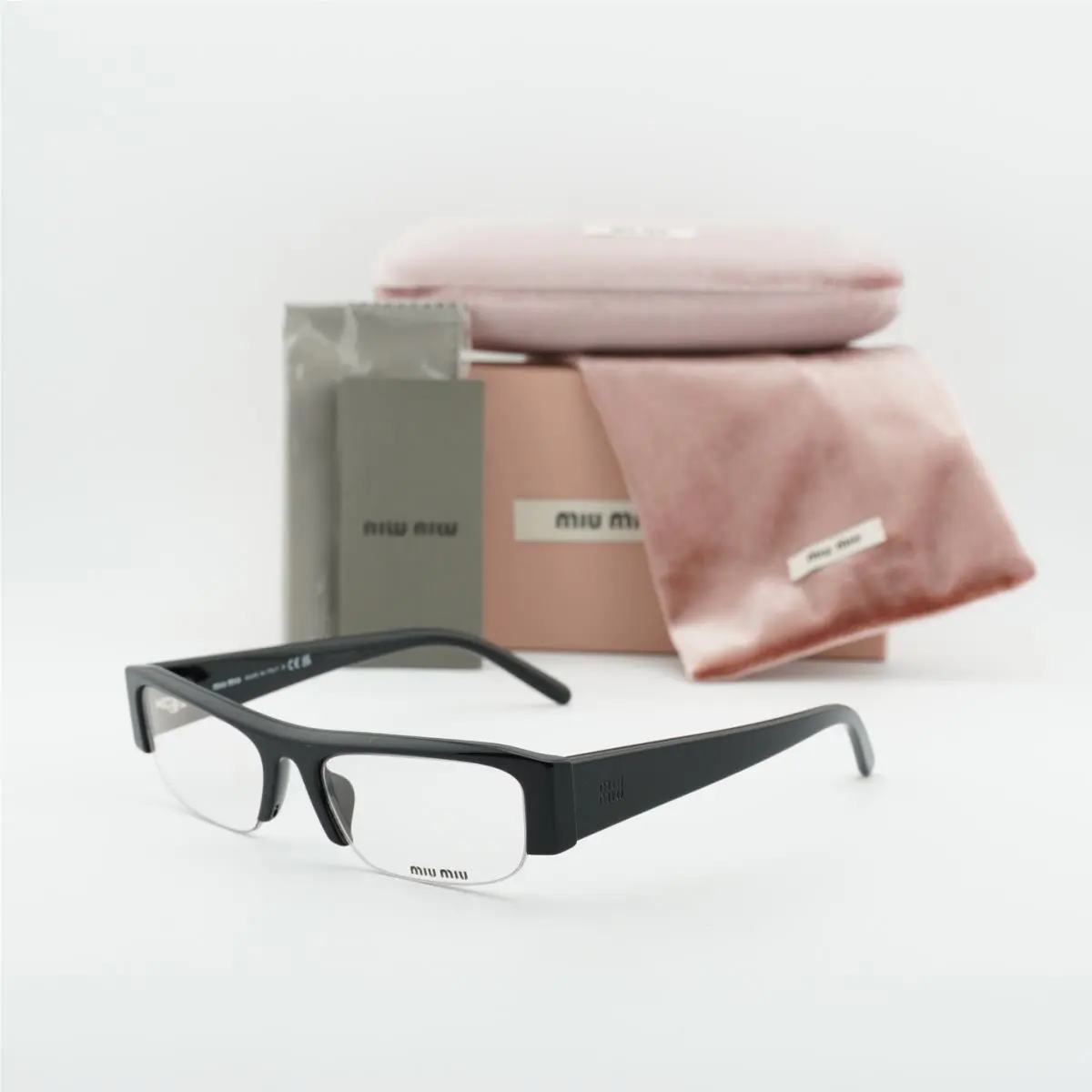 Miu Miu MUB07S 16K08N Black/clear Blue-violet Light Filter 51-17-135