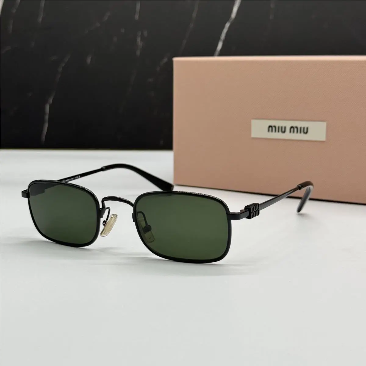 Miu Miu MUA53S 1AB1I0 Sunglasses Black Women MU A53S Smu A53