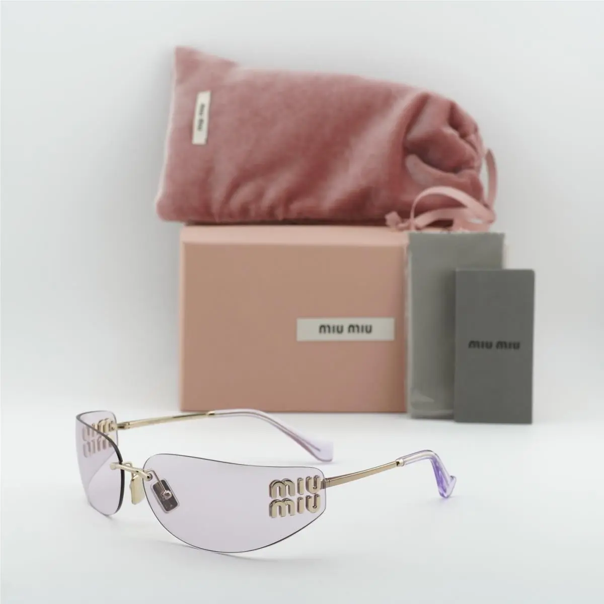 Miu Miu MUA51S ZVN90O Pale Gold/pink 75-14-110 Sunglasses