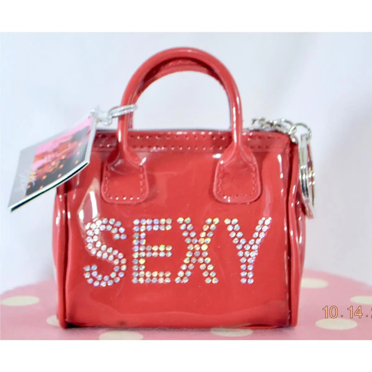 Victorias Secret Mini Purse Angel Supermodel Key Chain Ring Bag Charm