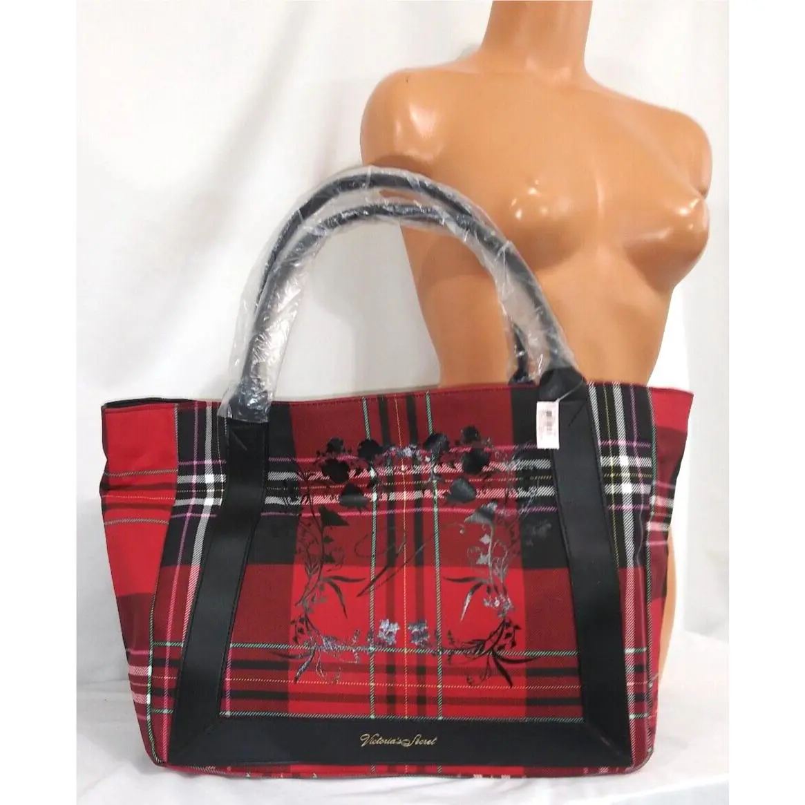 Victorias Secret Logo Carryall Lg Weekender Shopper Tote Bag