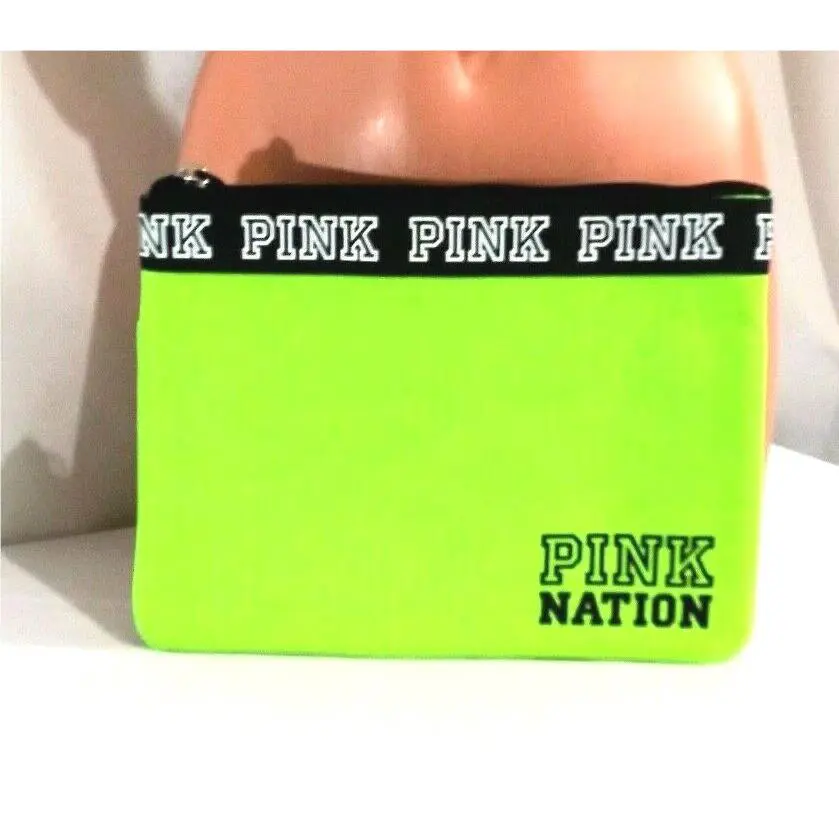 Victorias Secret Pink Neoprene Neon Beach Bikini Bag