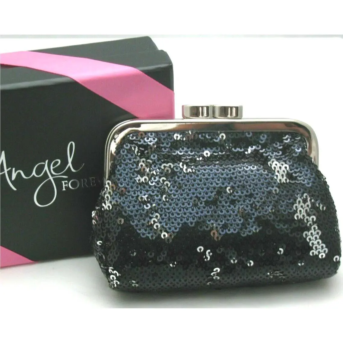 Victorias Secret Angel Forever Sequin Bag Card Coin Purse Gift Boxed