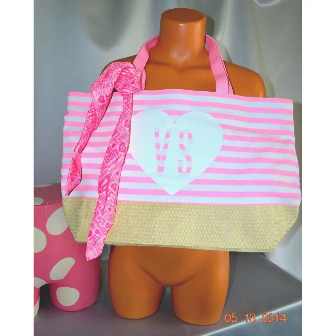 Victorias Secret Fun IN The Sun Beach Tote and Scarf Bag Purse