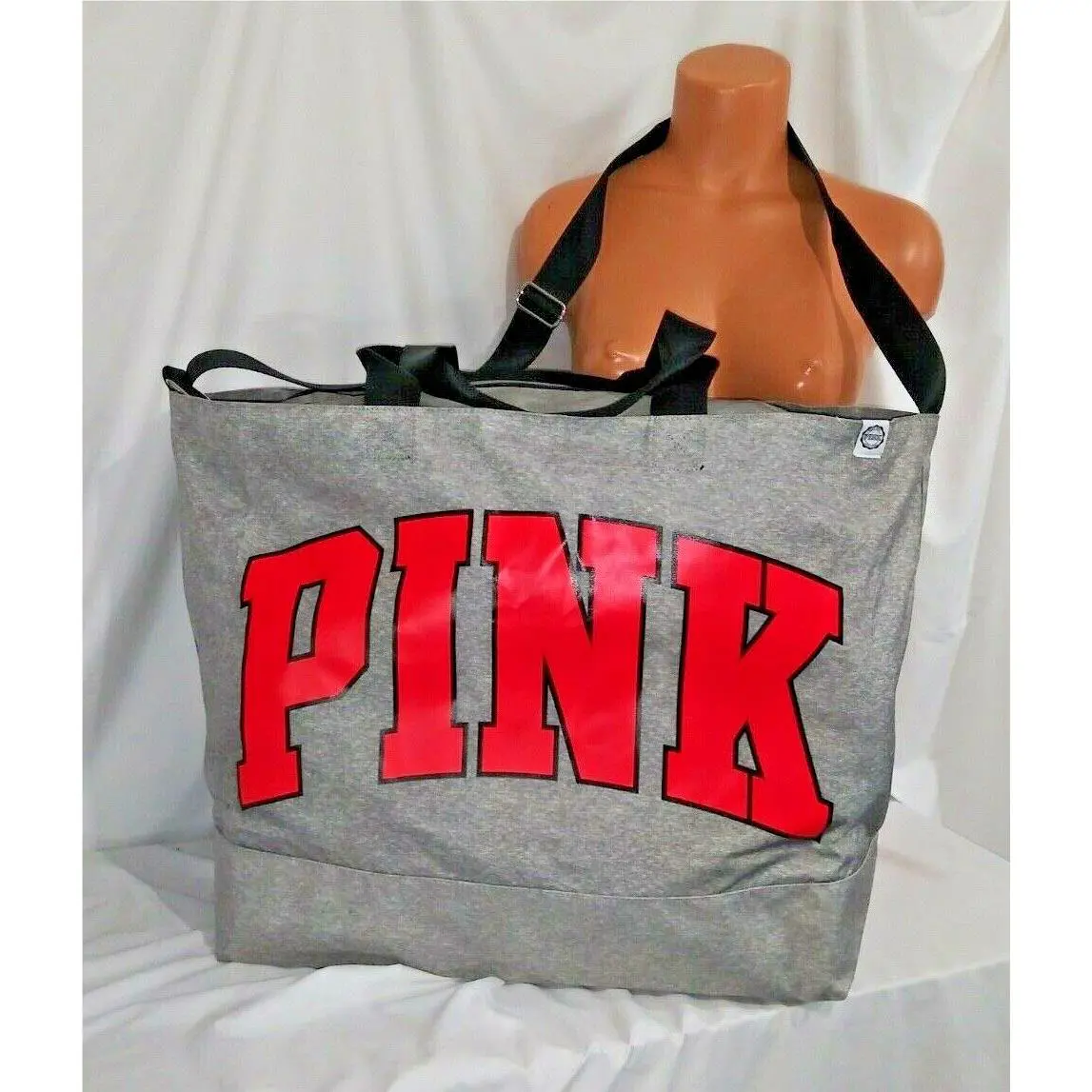 Victorias Secret Pink Graphic Ex Lg Weekender Duffel Bag Tote Carrie On