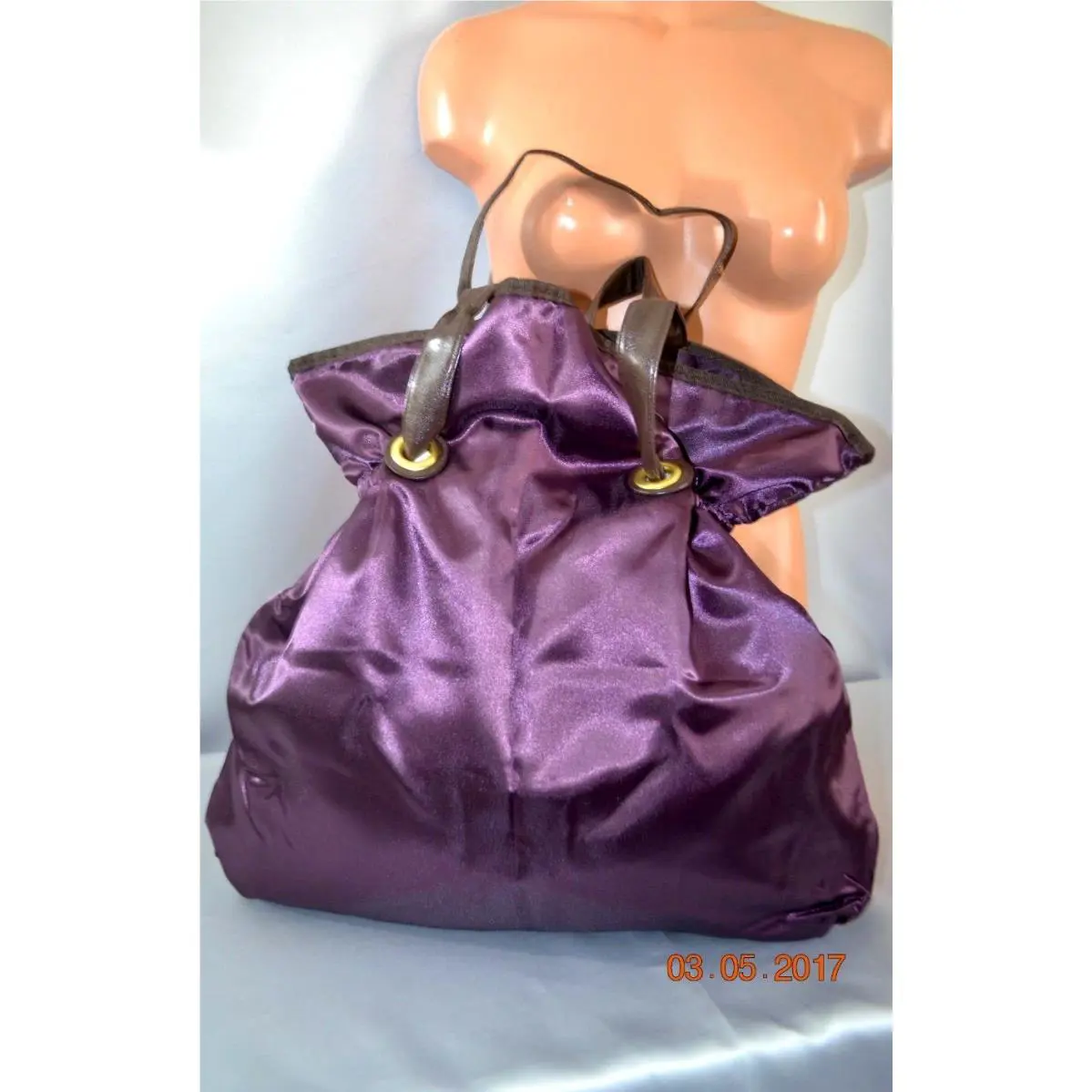 Victorias Secret Supermodel Runway Tote Bag Huge Satin Carrie On Weekender