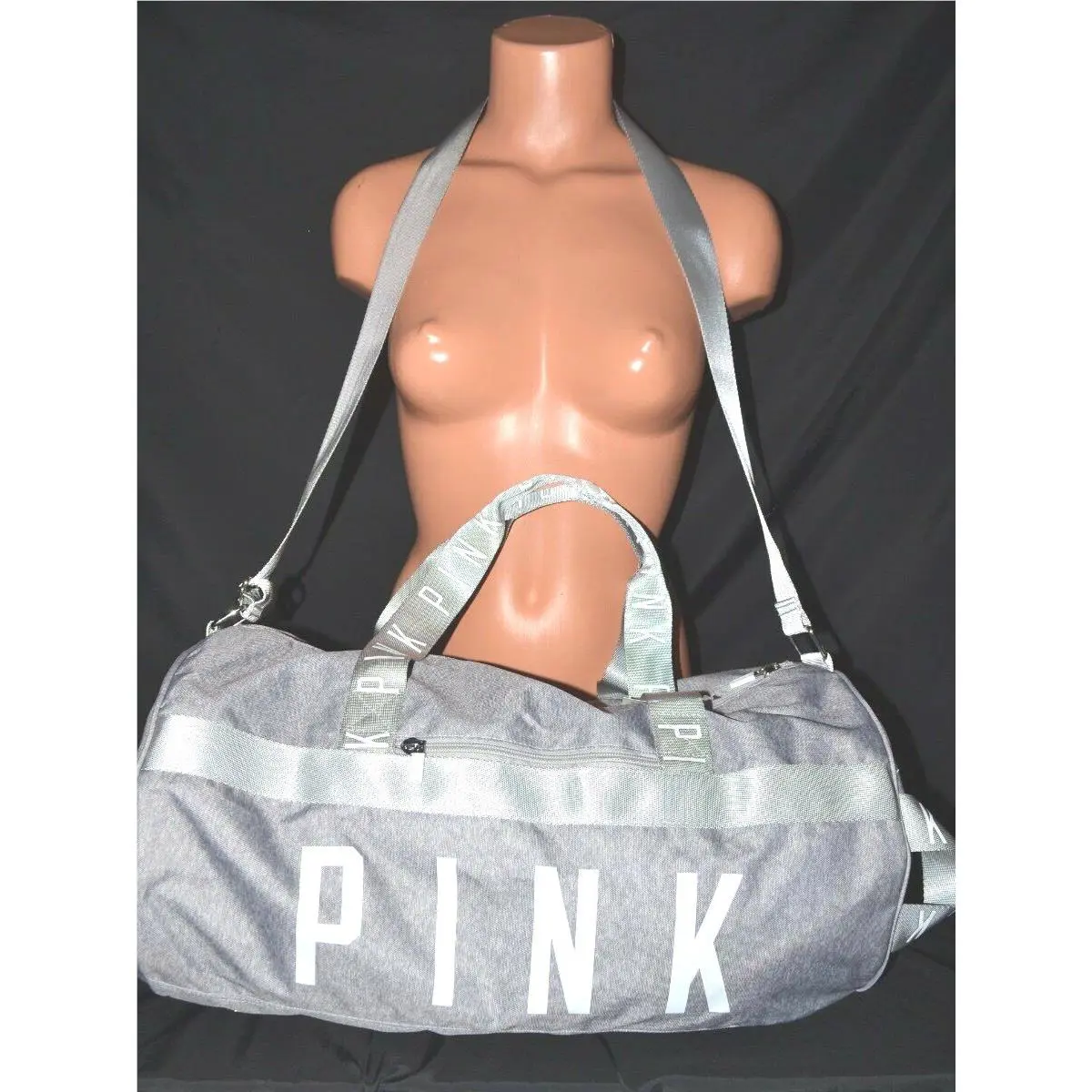 Victorias Secret Pink Graphic Lg Gym Bag Duffel Tote Bag