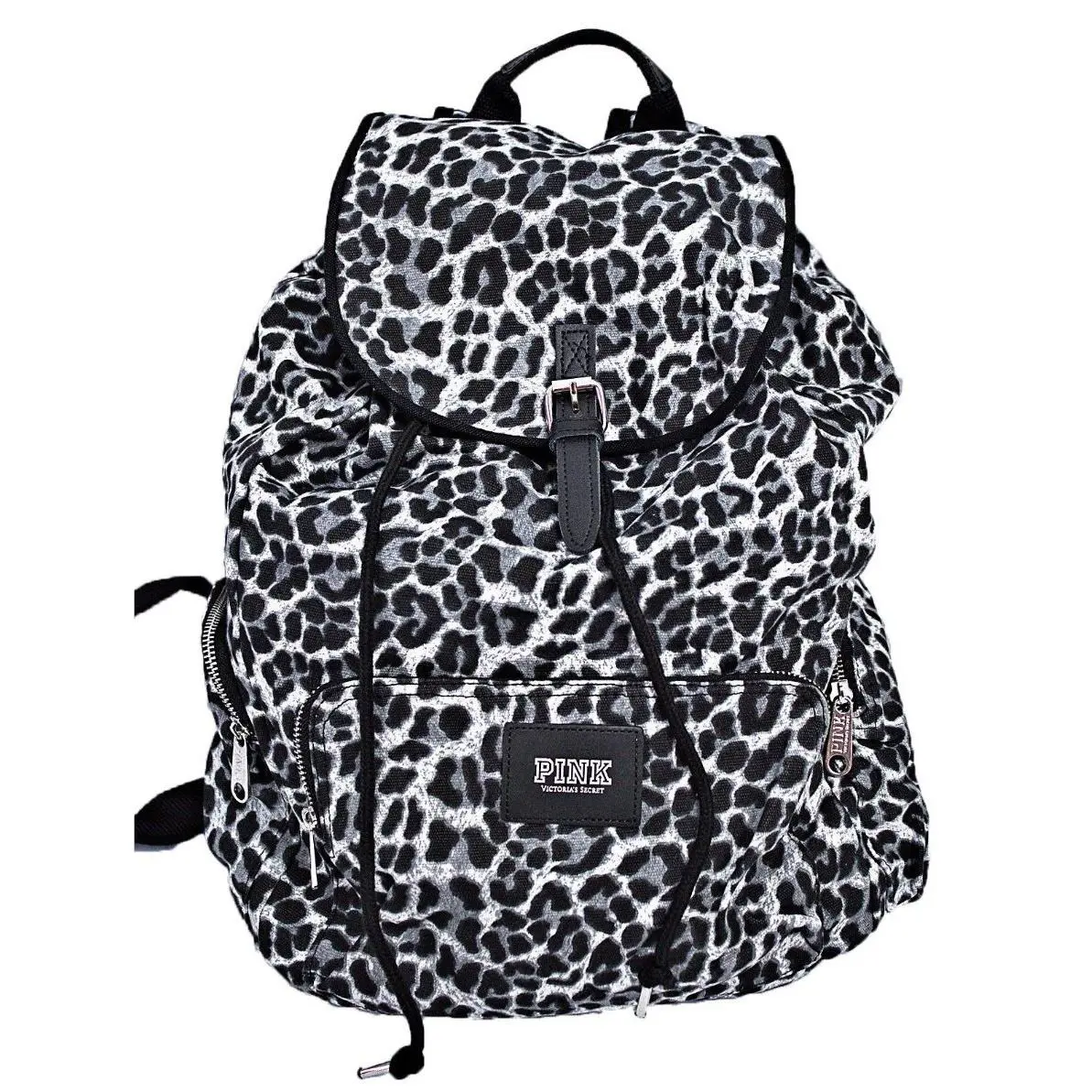 Victorias Secret Snow Leopard Full Size Backpack School Gym Tote Bag