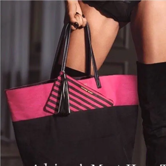 Victorias Secret Must Have Intense Tote Carrie All Tassel Pouch Bag