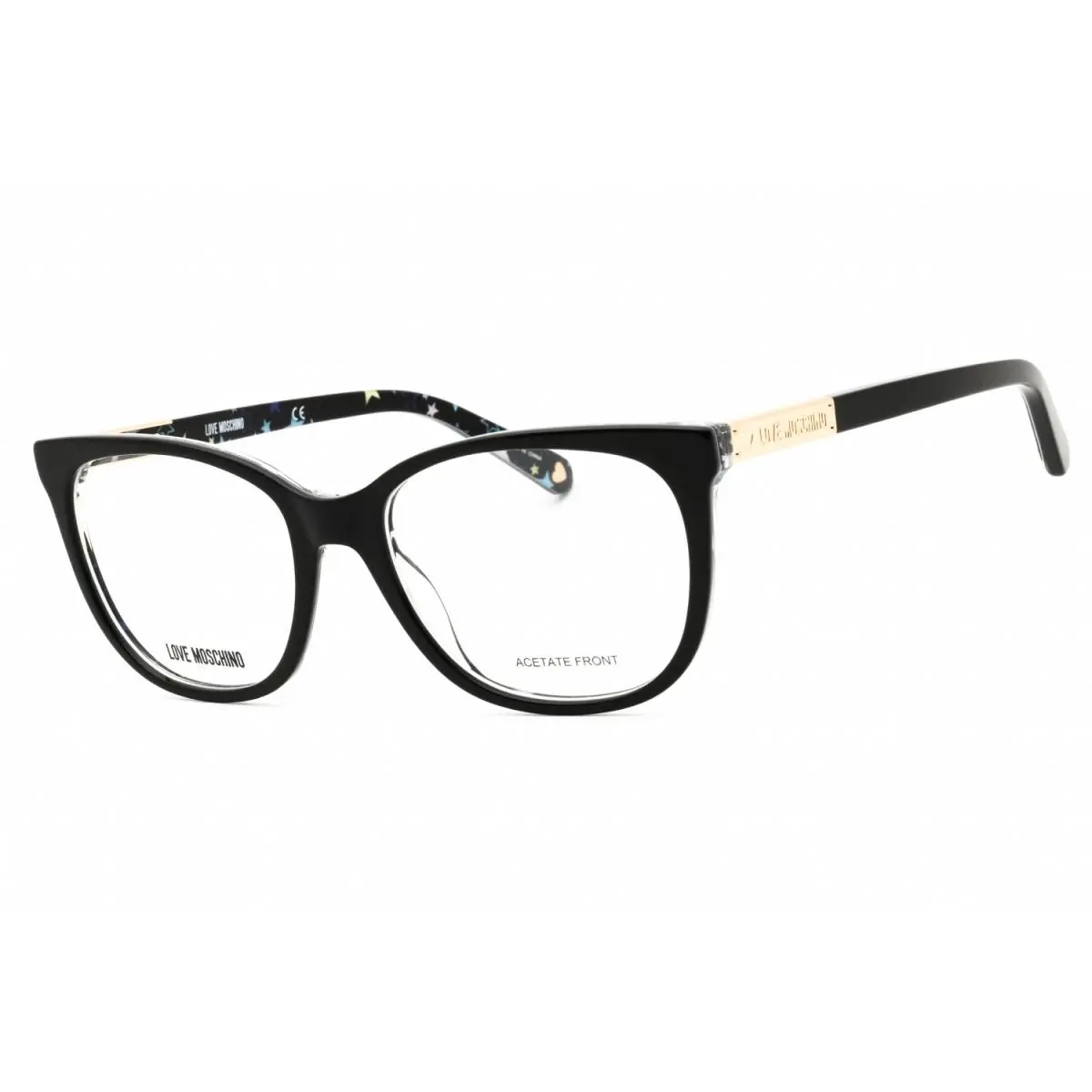 Love MOL564 0807 00 Black 53mm Eyeglasses by Moschino