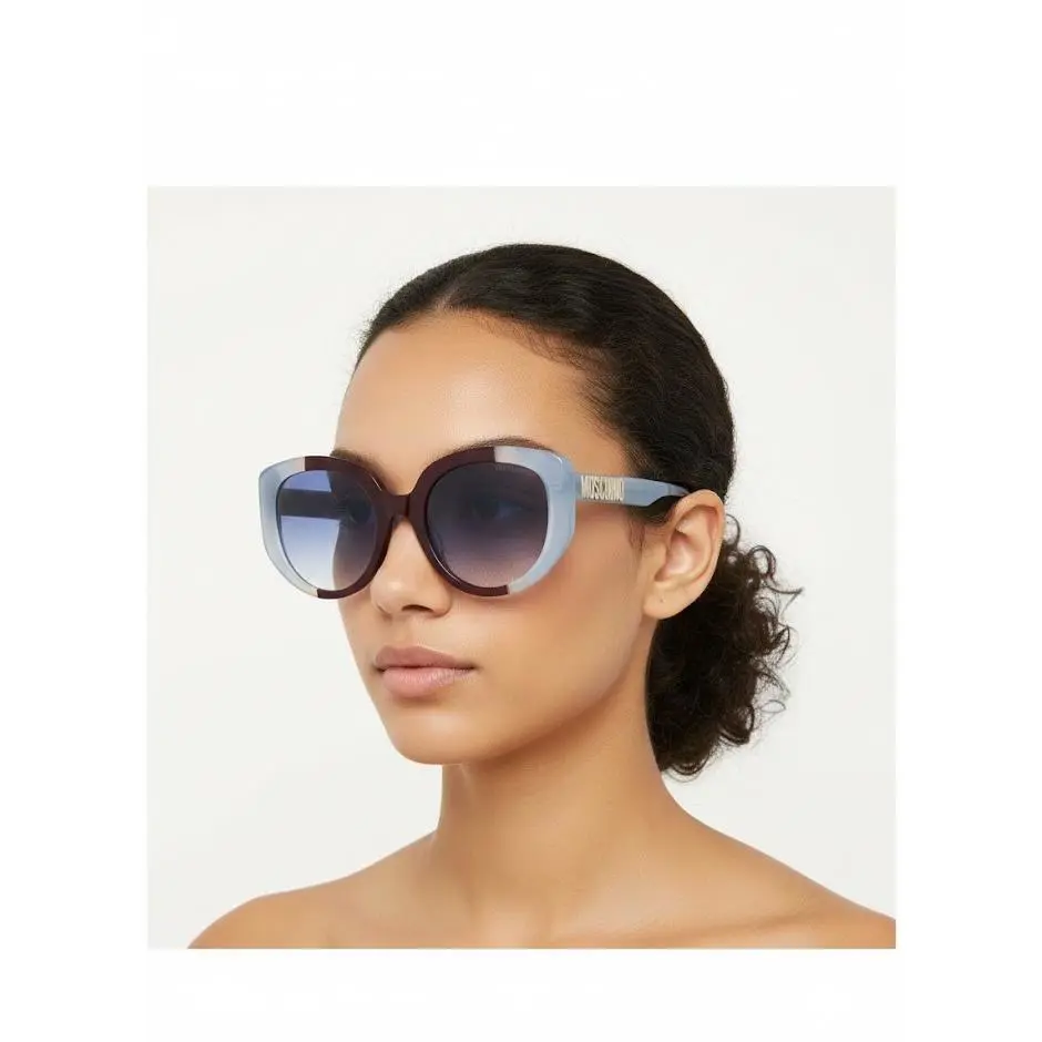 Moschino Women 53mm Gradient Square Sunglasses Blue Brown
