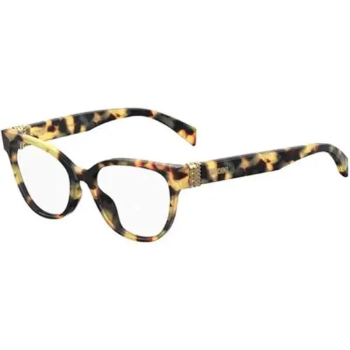 Moschino Women`s Rx Eyeglasses Frame - Mos 509 Scl - Yellow Havana 52-17-140