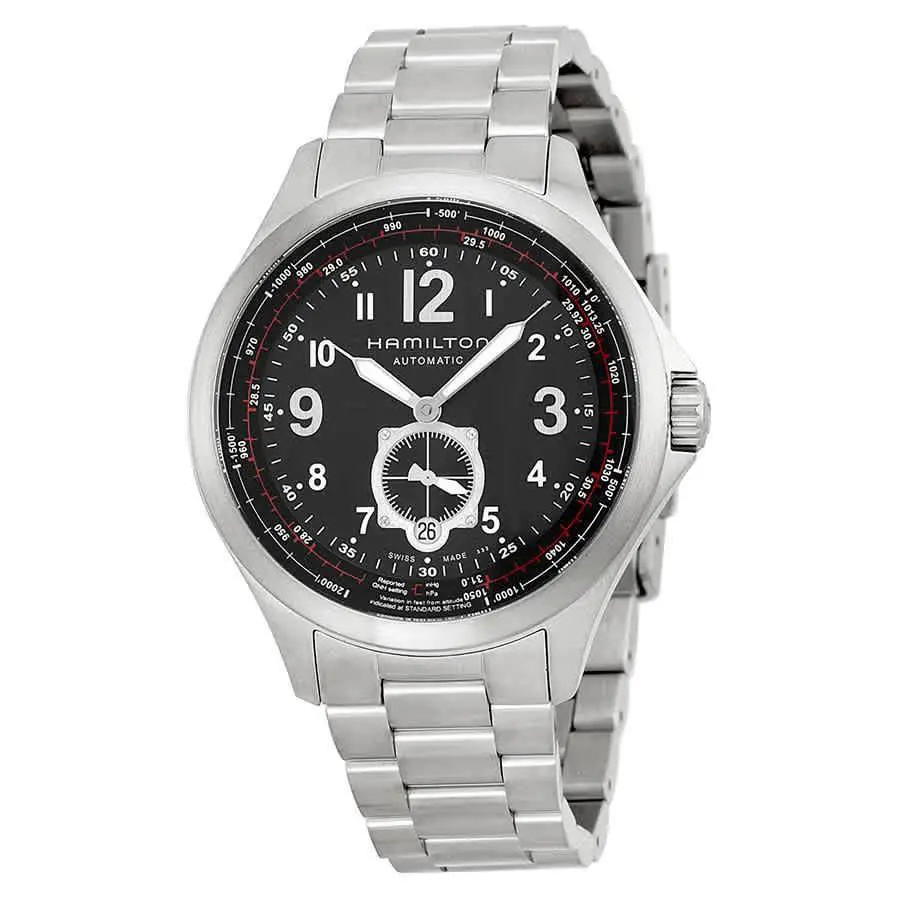Hamilton Khaki Aviation Black Dial Stainless Steel Automatic Men`s Watch