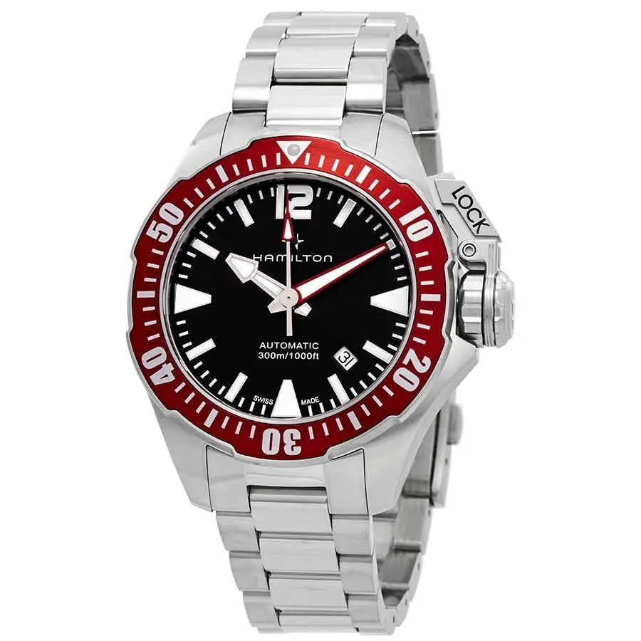 Hamilton Khaki Navy Automatic Black Dial Men`s Watch H77725135