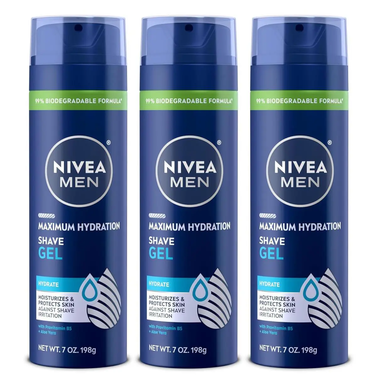 Nivea Men Maximum Hydration Shave Gel with Aloe Vera and Provitamin B5 Shaving