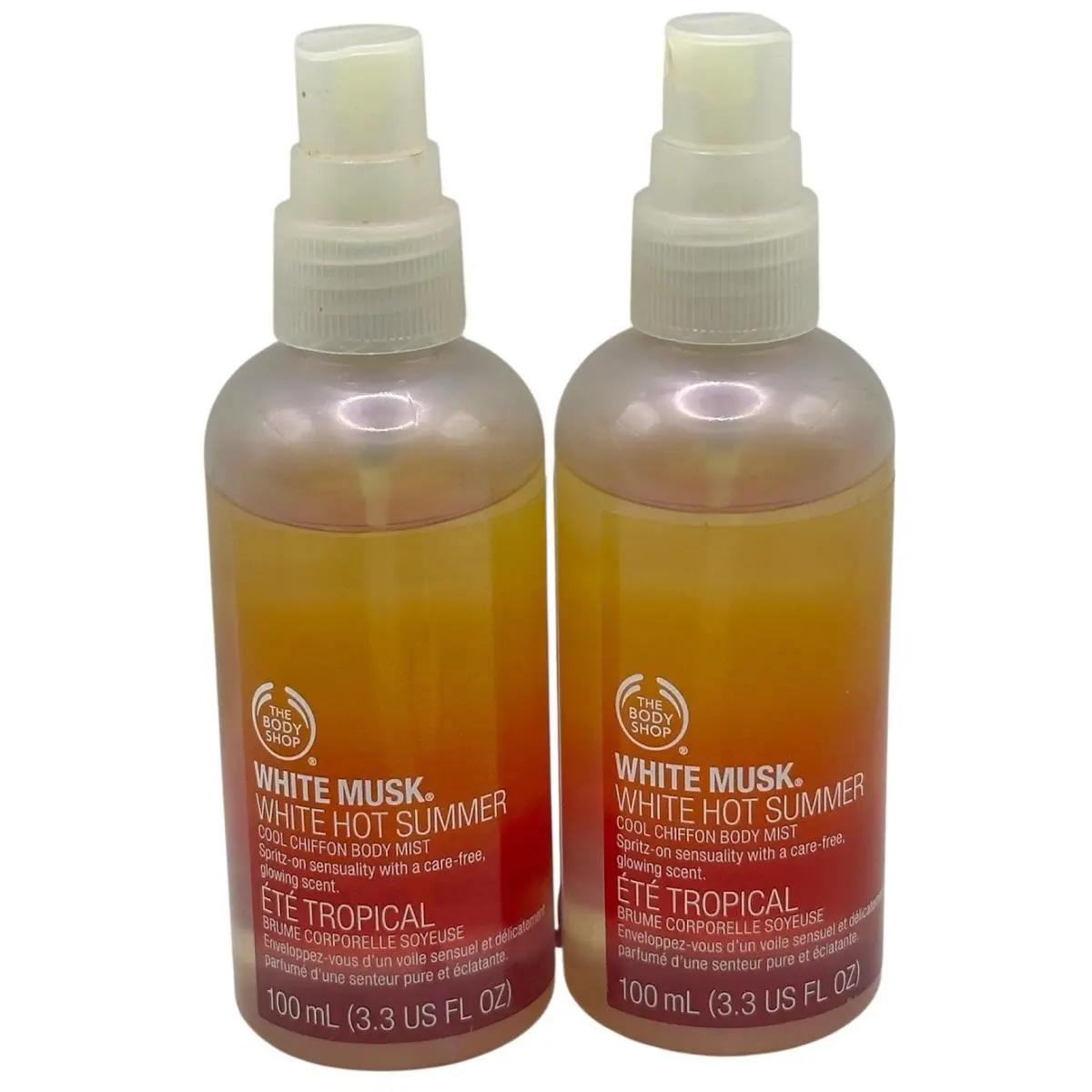 The Body Shop White Musk White Hot Summer Cool Chiffon Body Mist 3.3 oz Spray