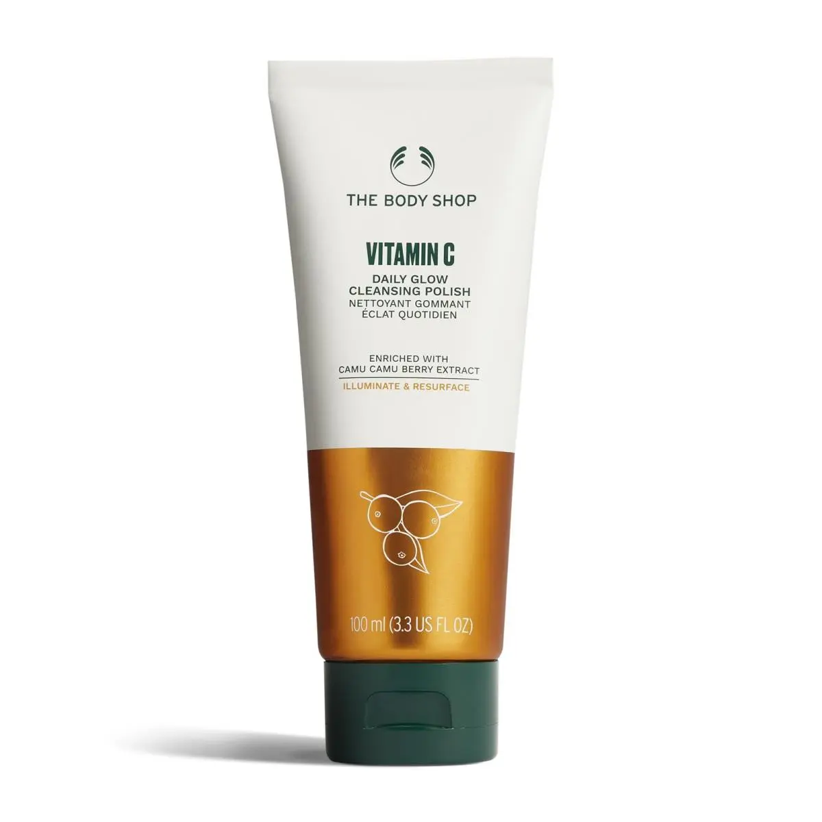 The Body Shop Vitamin C Glow Cleansing Polish 100ml Radiant Smooth Sk by THE BODY SHOP