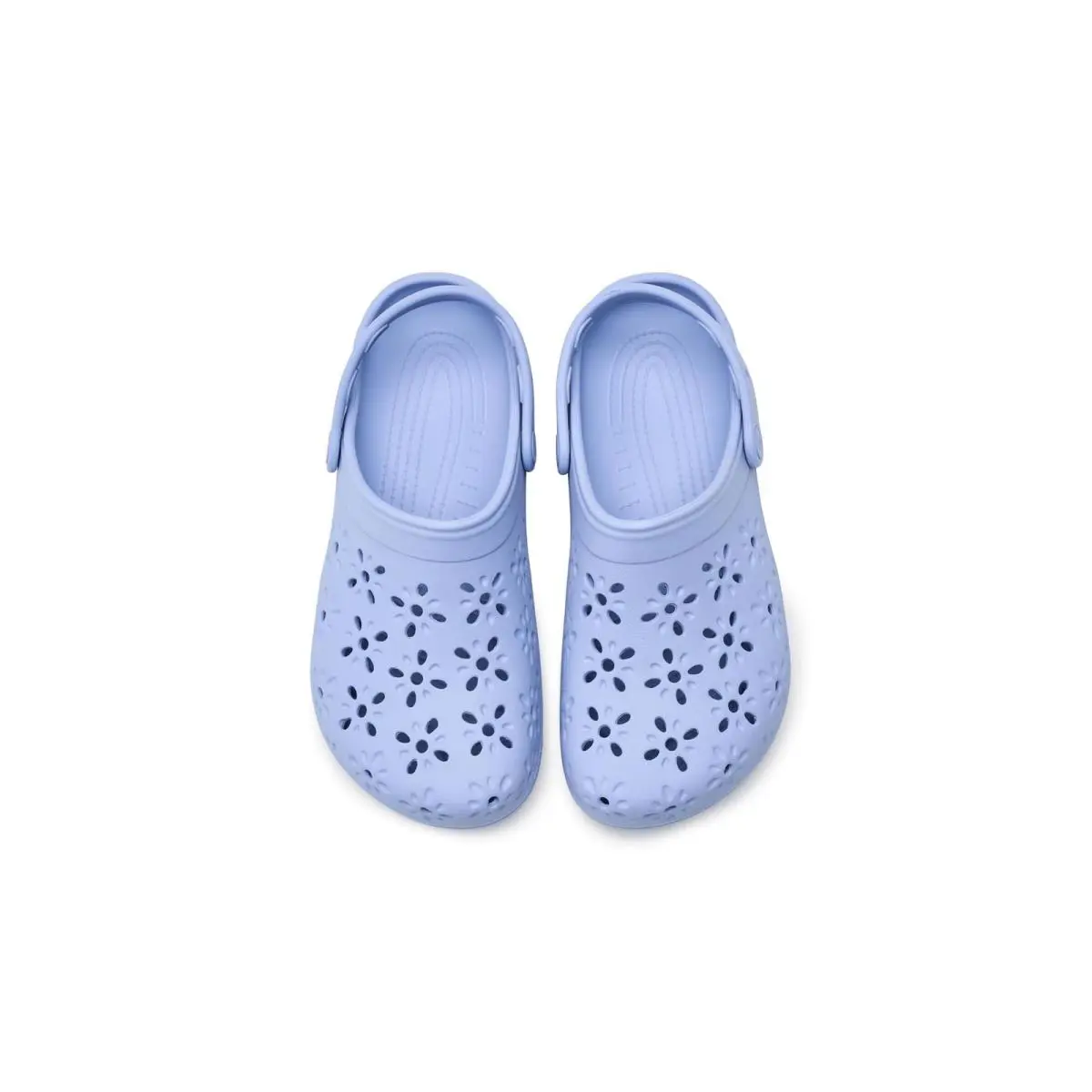 Crocs clothing - Classic Clogs With Floral Cut Out Design - 210927-453 - Blue Haze (UPC: 198445384462) 0