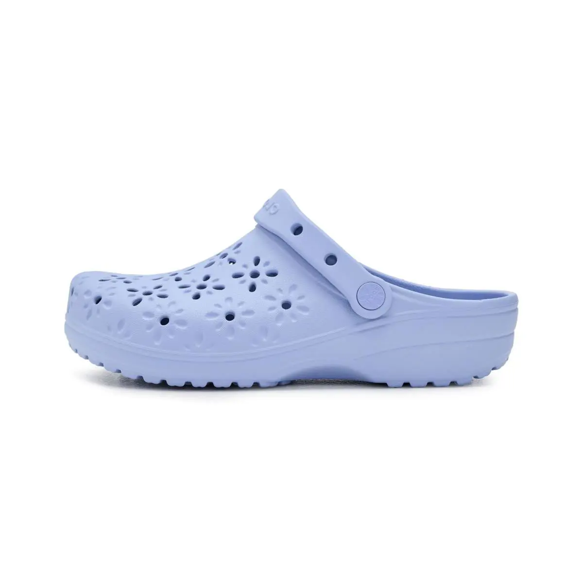 Crocs clothing - Classic Clogs With Floral Cut Out Design - 210927-453 - Blue Haze (UPC: 198445384462) 2