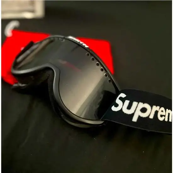 Supreme x Smith Black Ski Snowboard Goggles Motocross Dirt Bike Atv Off Road