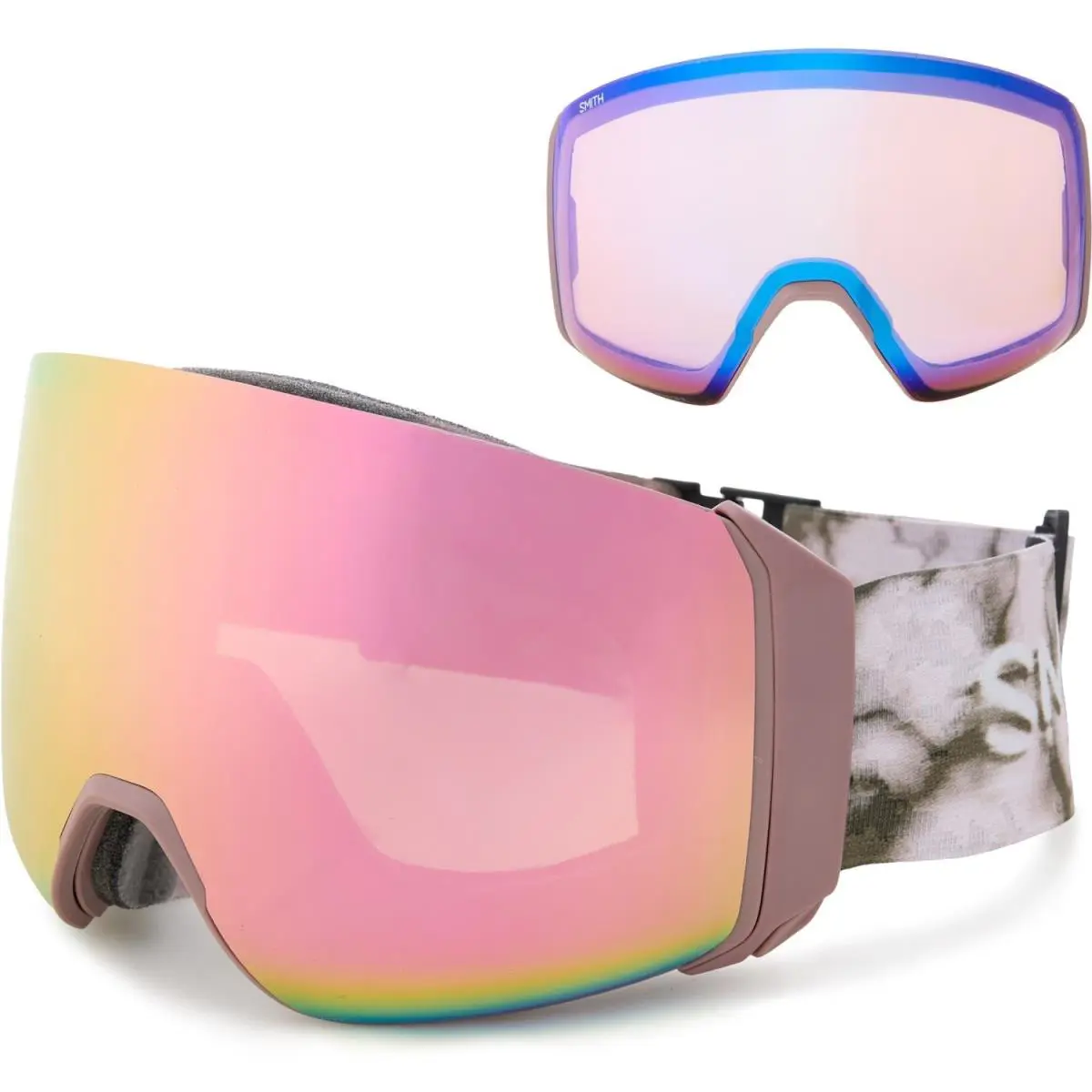 Smith 4D Mag XL Dusk Portal Ski Goggle Chromapop Extra Lense Hard Case Pouch Soc