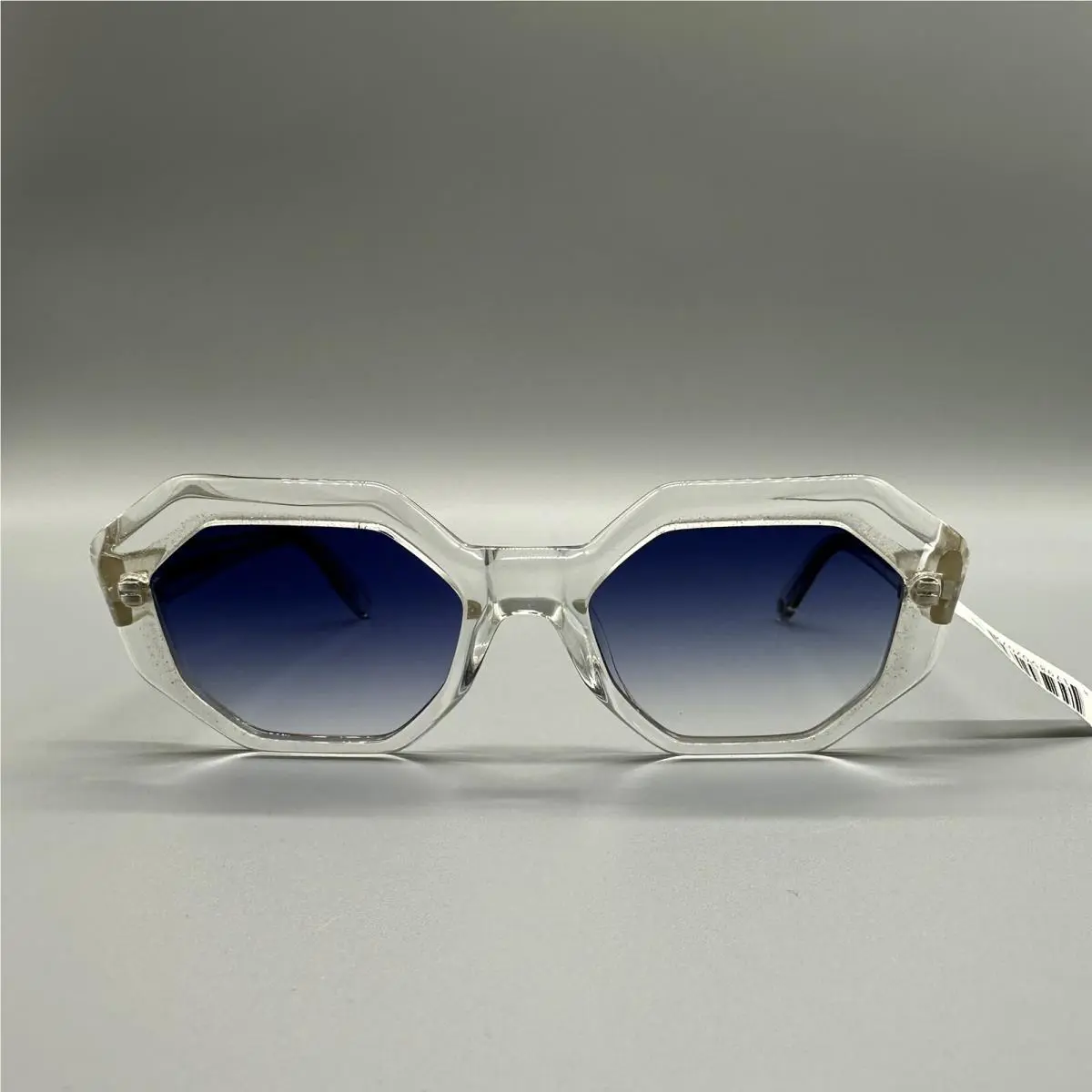 Garrett Leight Sunglasses Jaqueline Semi Flat Ultra Marine Gradient Octagon