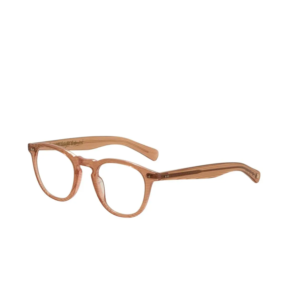 Garrett Leight Women`s Glco x Saravia 46mm Pink Stripes Opticals 1082-46-PST