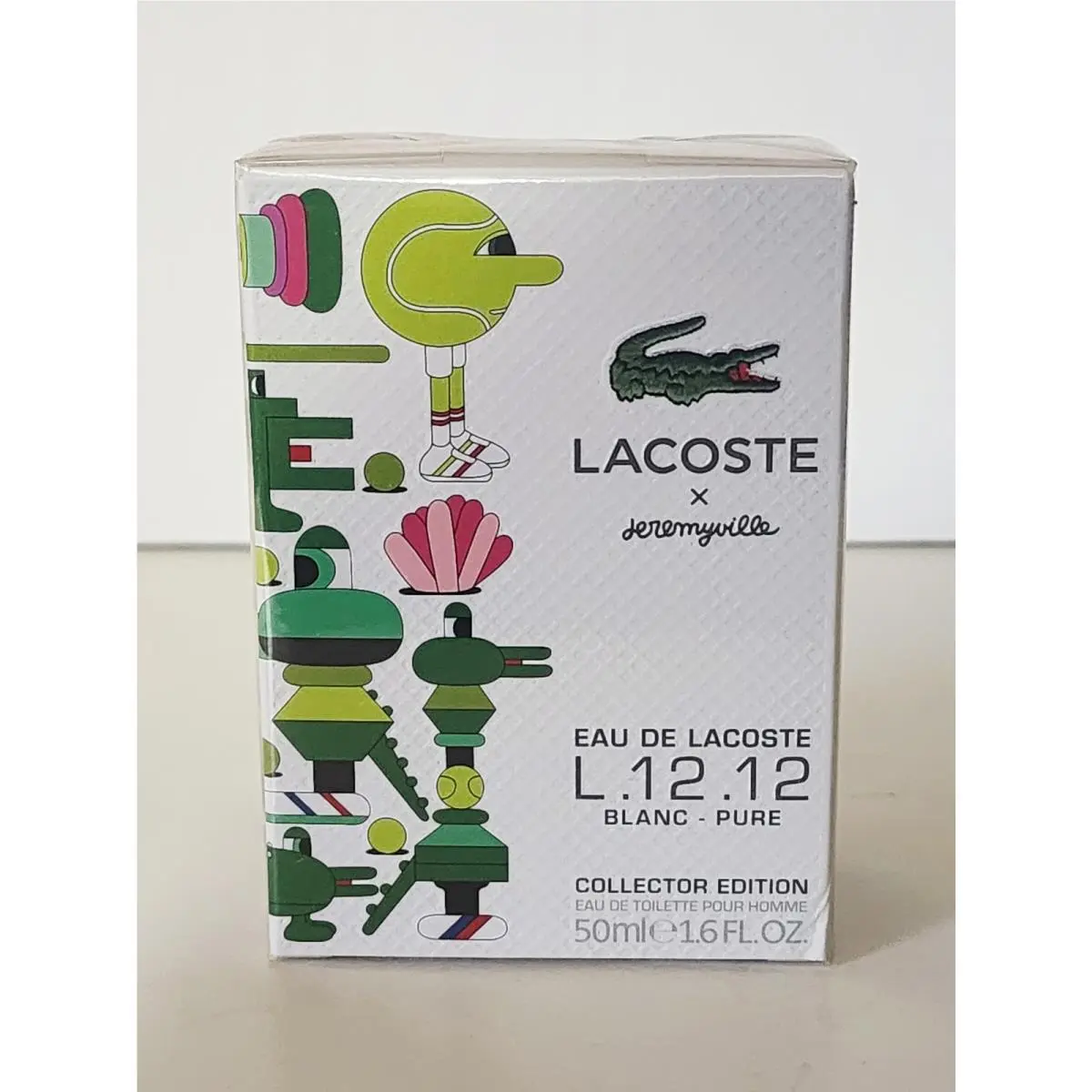 Pure Blanc Collector Edition 1.6OZ Edt Spray For Men by Lacoste