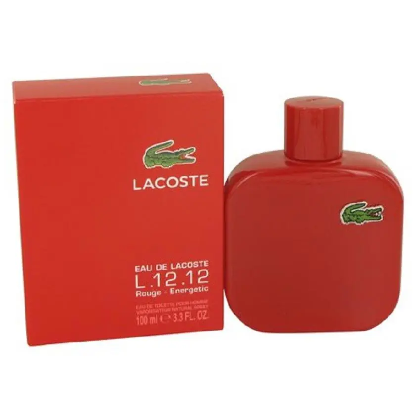 Eau DE Lacoste L.12.12 Rouge Lacoste 3.3 oz / 100 ml Edt Men Cologne Spray