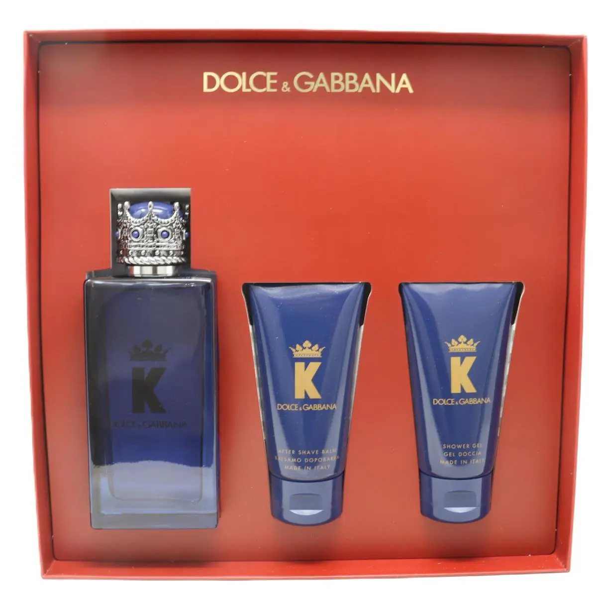 Dolce Gabbana K 3pc Gift Set For Men100ml Edp + 50ml Balm + 50ml Shower Gel