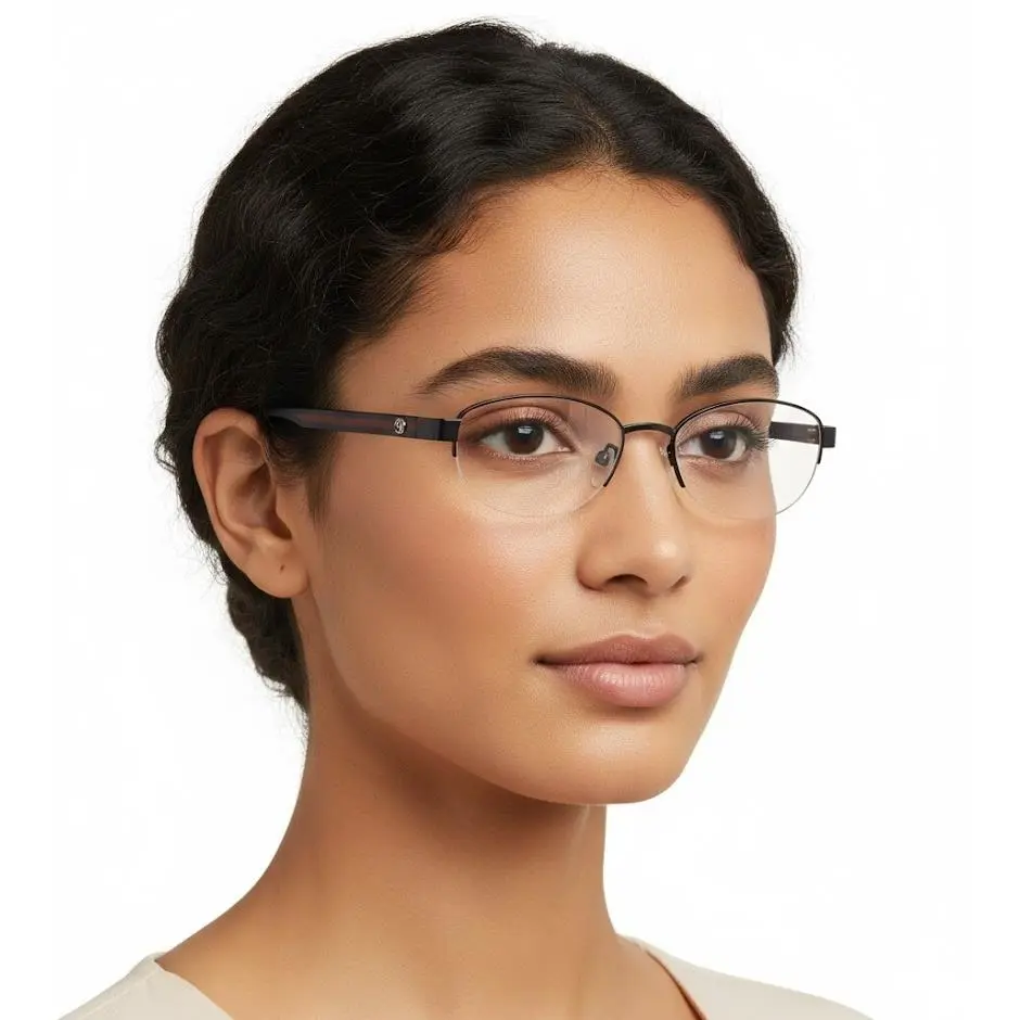 Gucci Round-frame Titanium Eyeglasses Women Fashion