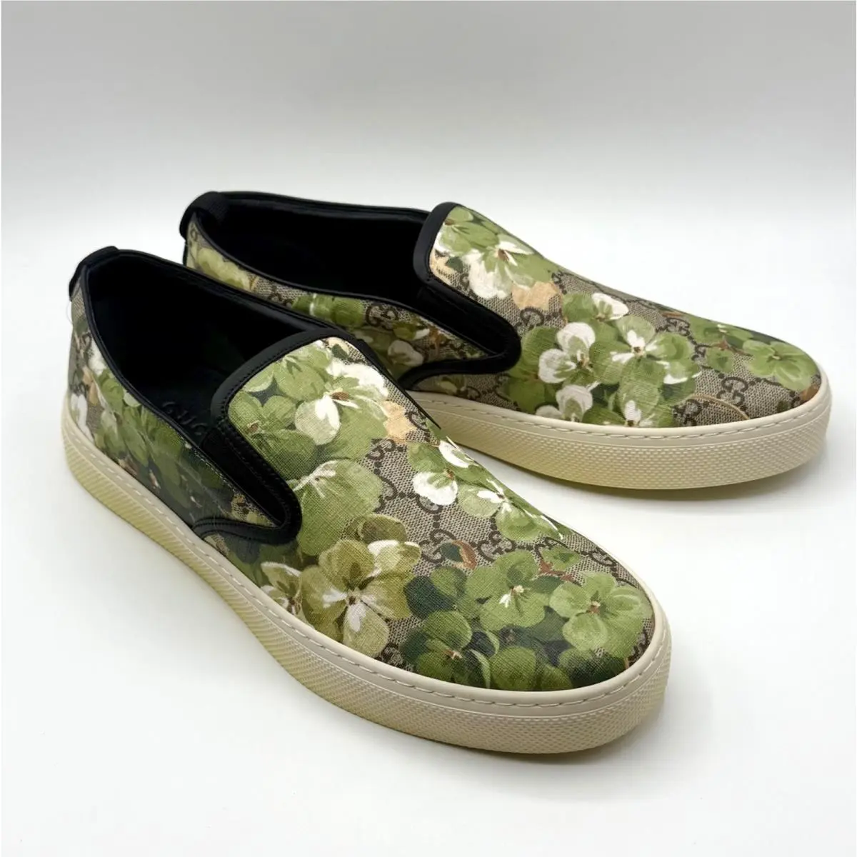 Supreme GG Canvas Bloom Sneakers Green Flower 10 G/us 10.5 407362 8961 by Gucci