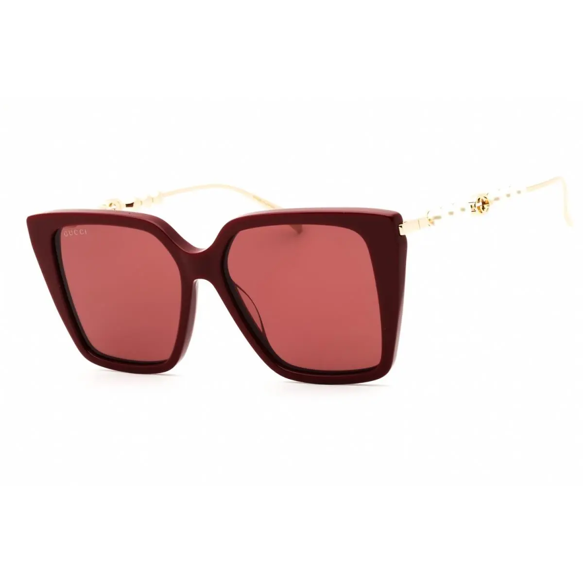 GG1967S-004-54 Sunglasses Frame Size 54mm 140mm 15mm Burgundy Women by Gucci