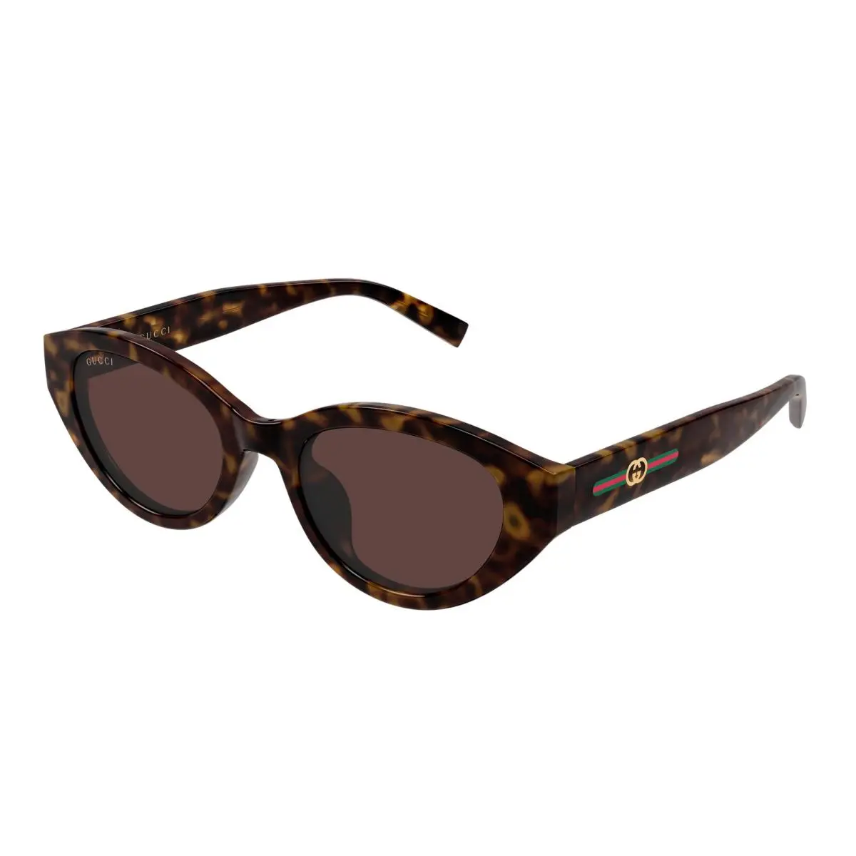 GG2105SA 002 Sunglasses 52mm Havana / Brown Solid Lens by Gucci