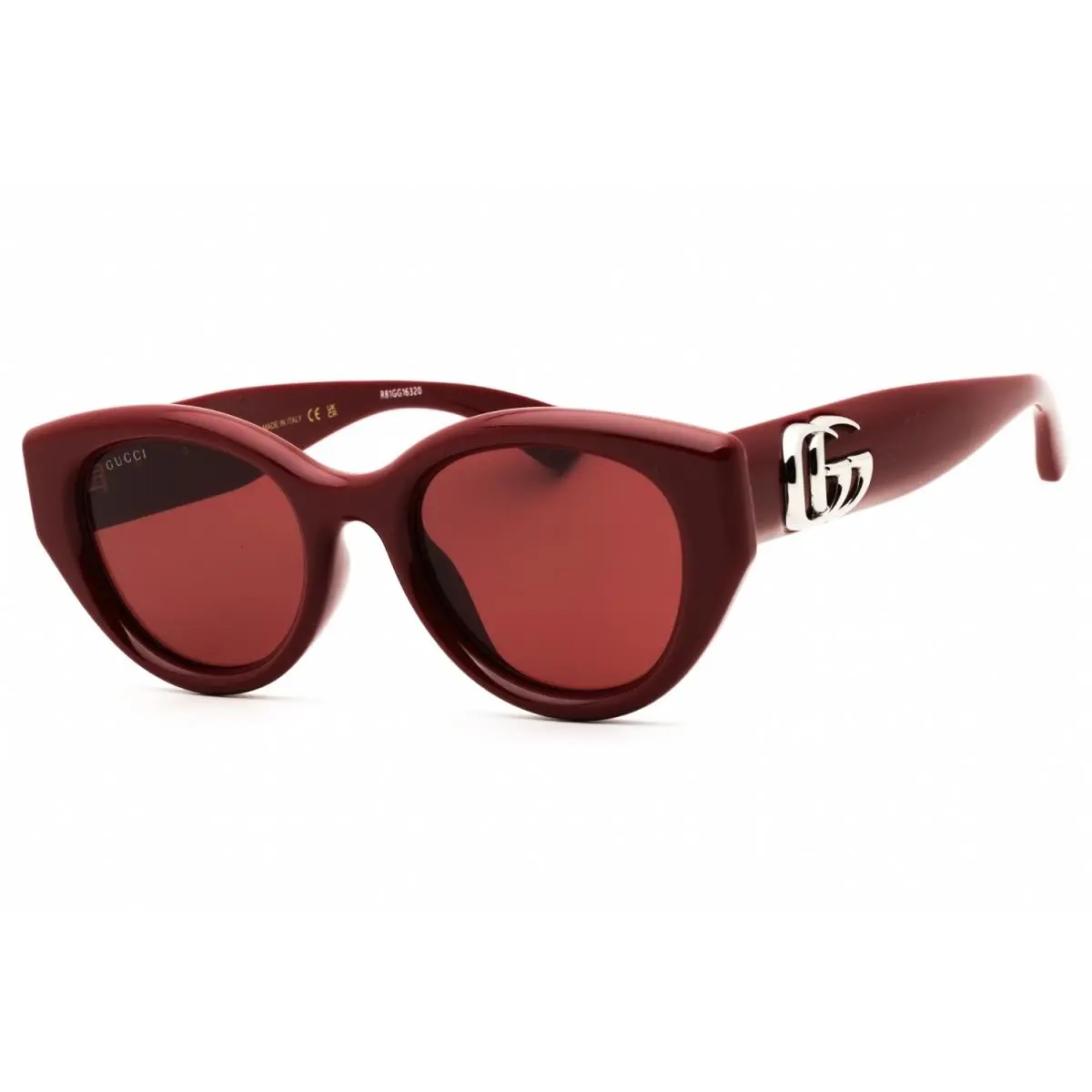 Gucci GG1976S-004-52 Sunglasses Frame Size 52mm 145mm 21mm Burgundy Women