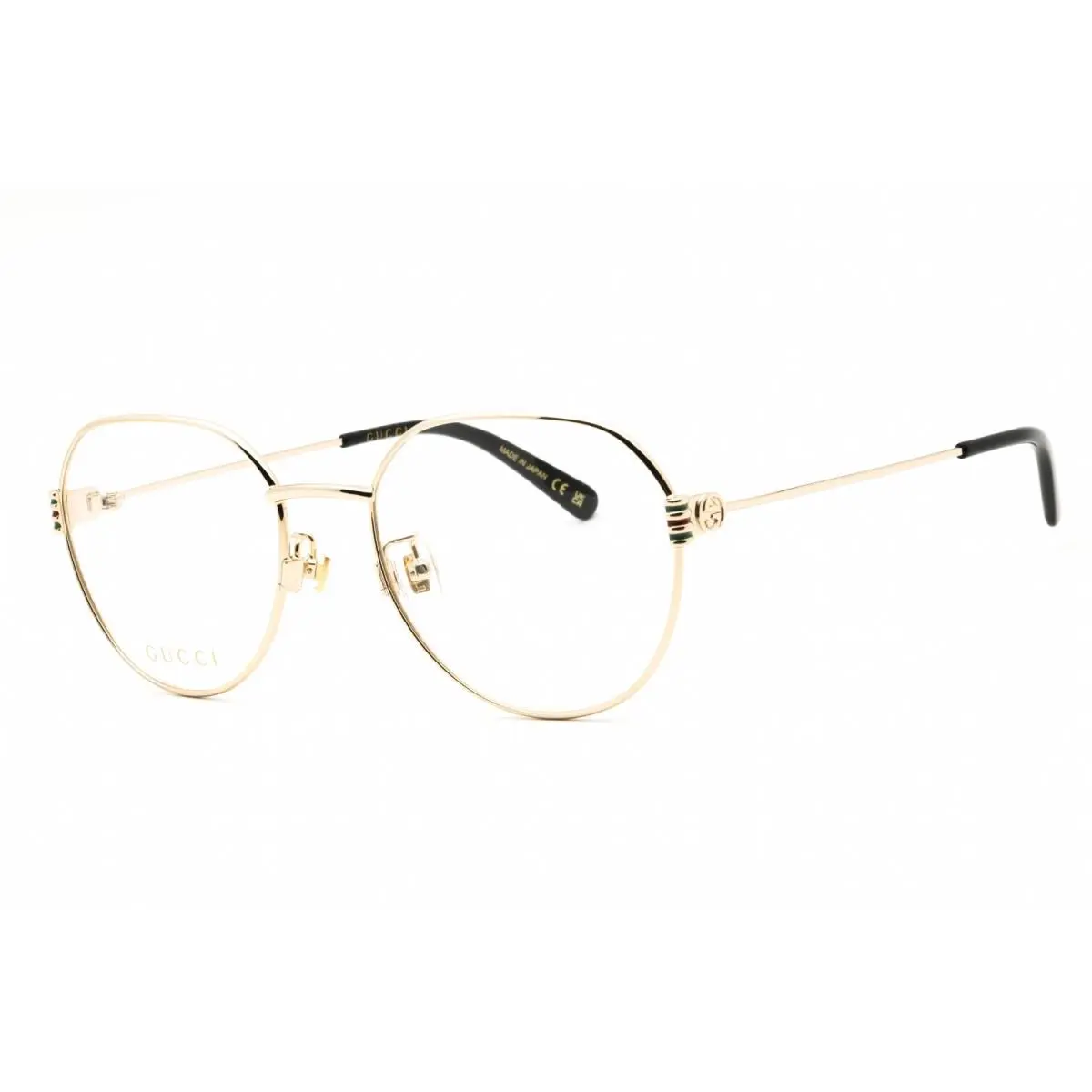 Gucci GG1675O-001-55 Eyeglasses Frame Size 55mm 19mm 140mm Gold Women 889652501
