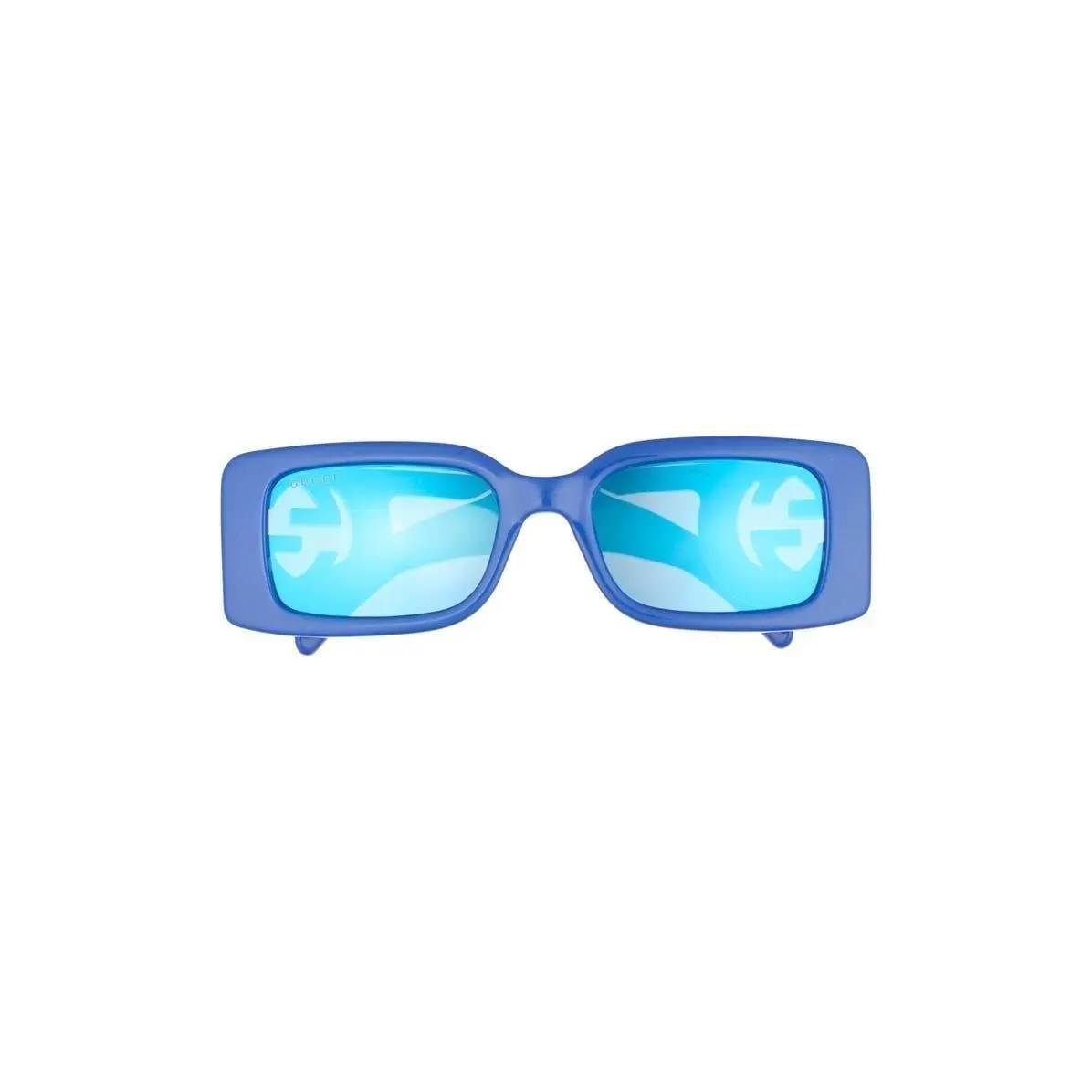 Gucci Women 54mm Polarized Square Sunglasses Blue Blue Blue