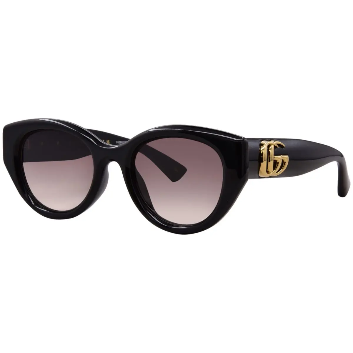 Gucci GG1976SK 002 Sunglasses Women`s Black/grey Gradient Cat Eye 52mm