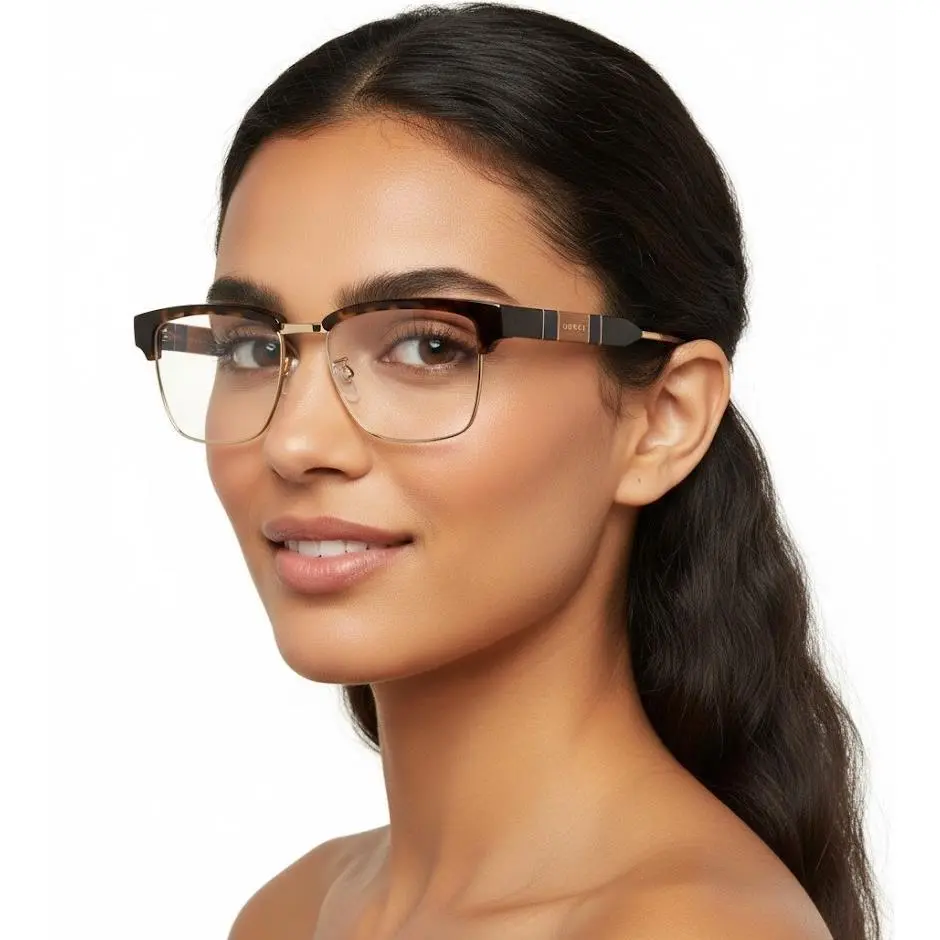 Square-frame Acetate Eyeglasses Women Fashion by Gucci