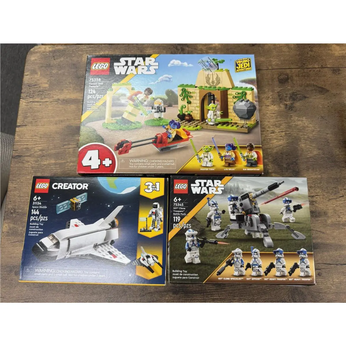 Lego Sets 31134 75358 75345 Star Wars Trooper Jedi Temple Creator
