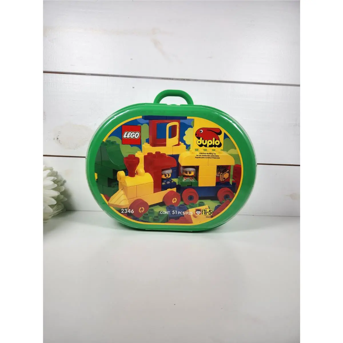 1996 Vintage Lego Duplo 2346 Train Oval Suitcase Set Sealed- Lego Case