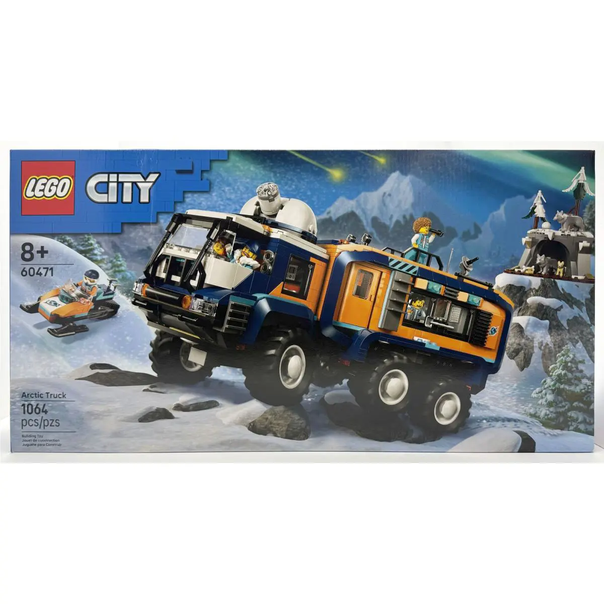 Lego 60471 City Arctic Explorer Science Lab Truck Building Toy 1064 Pcs For 8+