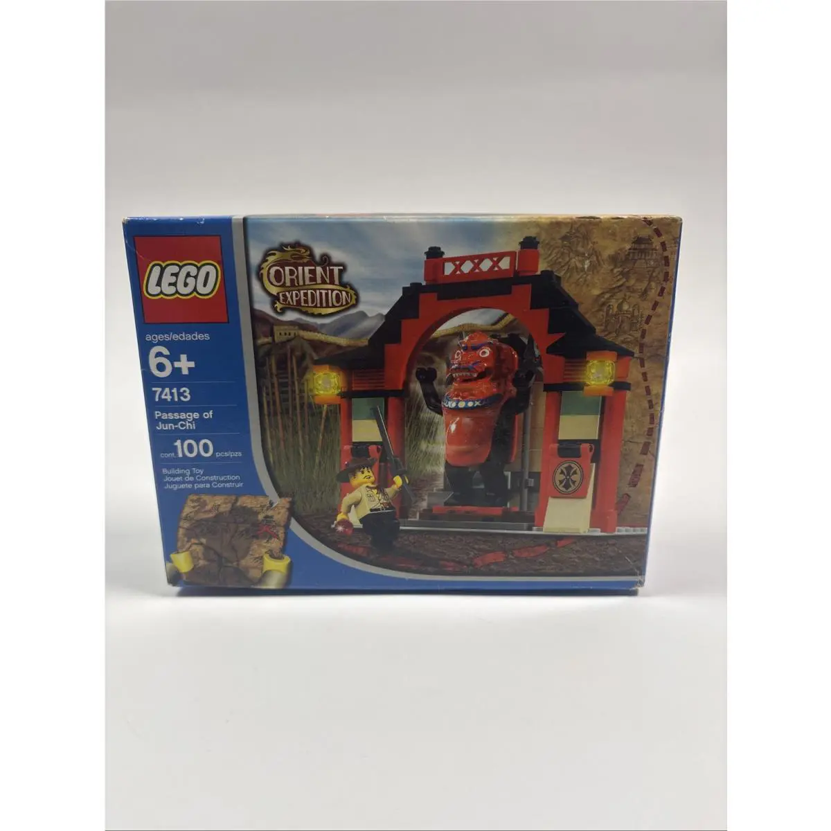Lego 7413 Adventurers Passage of Jun-chi Orient Expedition Box