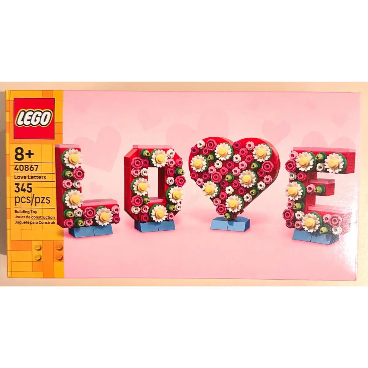 Lego 40867 Love Letters 345 Pieces Building Toy Set