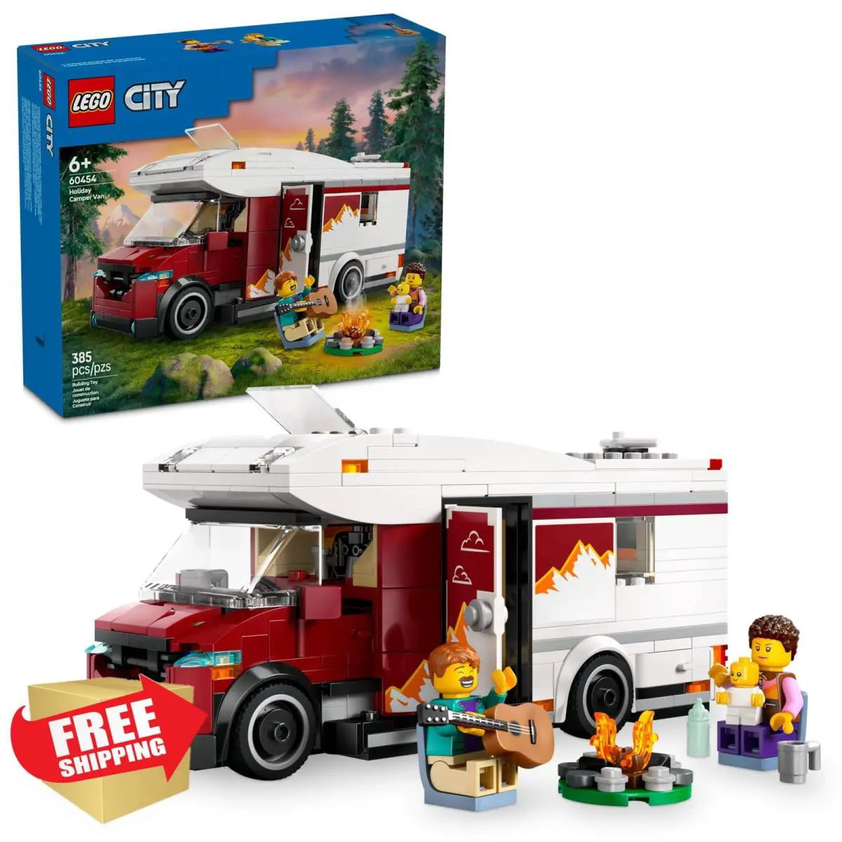 Lego City Camper Van Building Toy Set Ages 6+ 60454