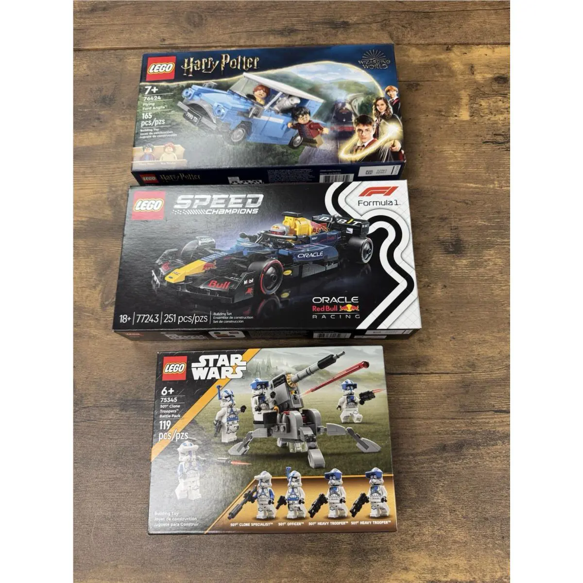 Lego Sets 76424 77243 75345 Star Wars Harry Potter Speed Champions